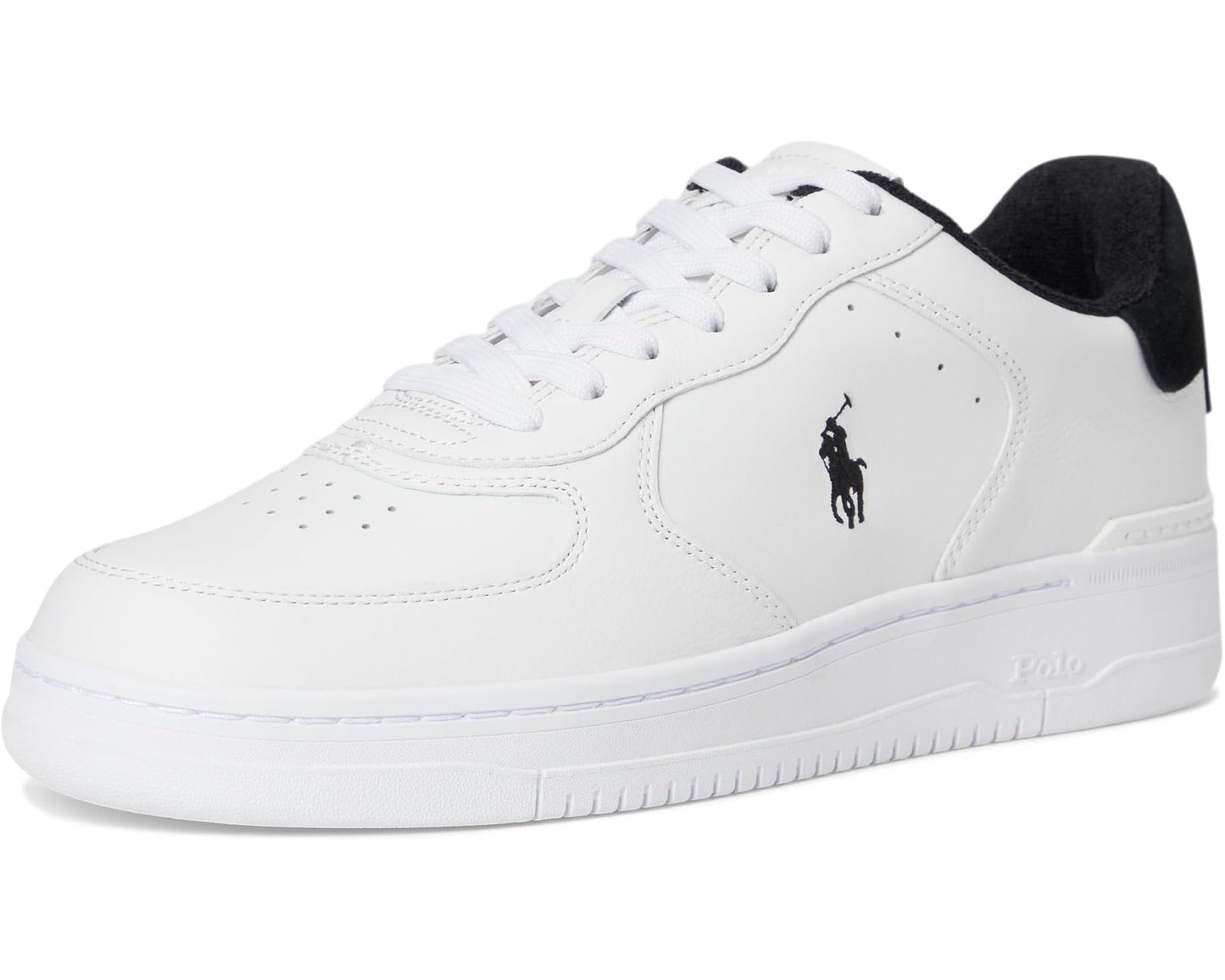 Men's Polo Ralph Lauren Masters Court Leather Sneakers White/Black