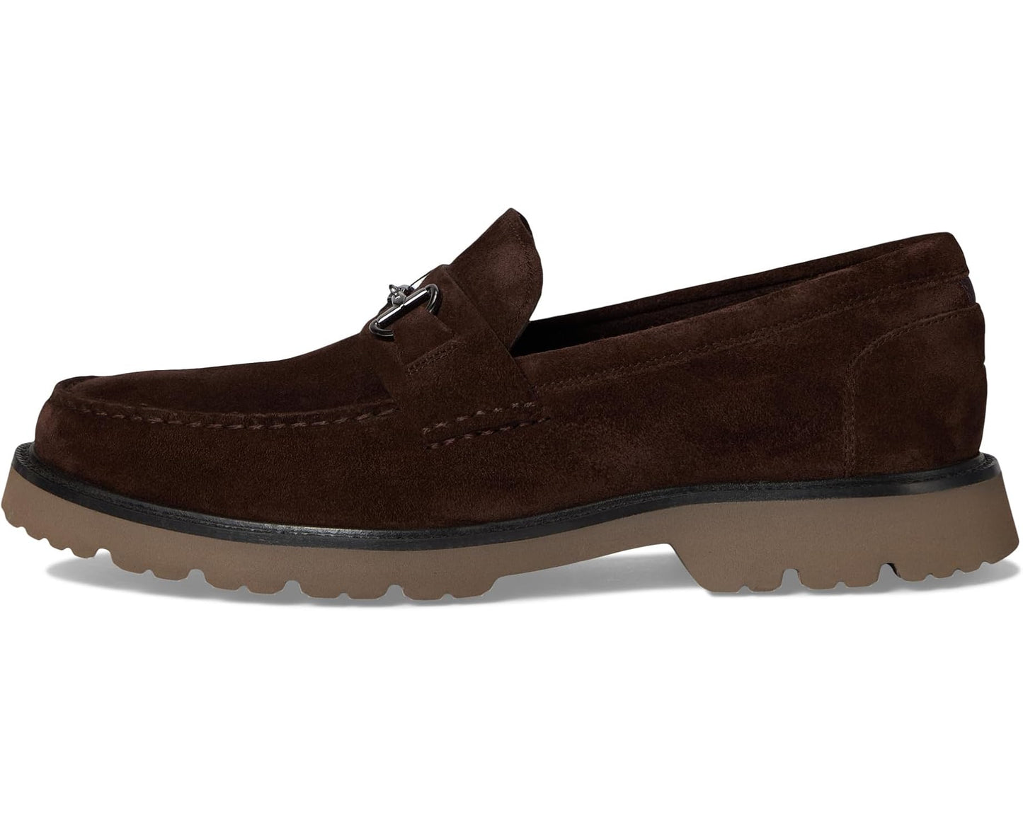 Men's Cole Haan American Classics Bit Loafers Dark Chocolate Suede/Truffle