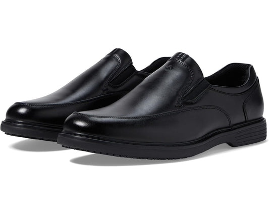 Men's Nunn Bush Wade Work Moc Toe Slip-On Black