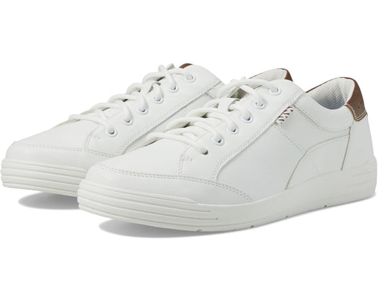 Men's Nunn Bush Kore City Walk Oxford Athletic Style Sneaker Lace Up White
