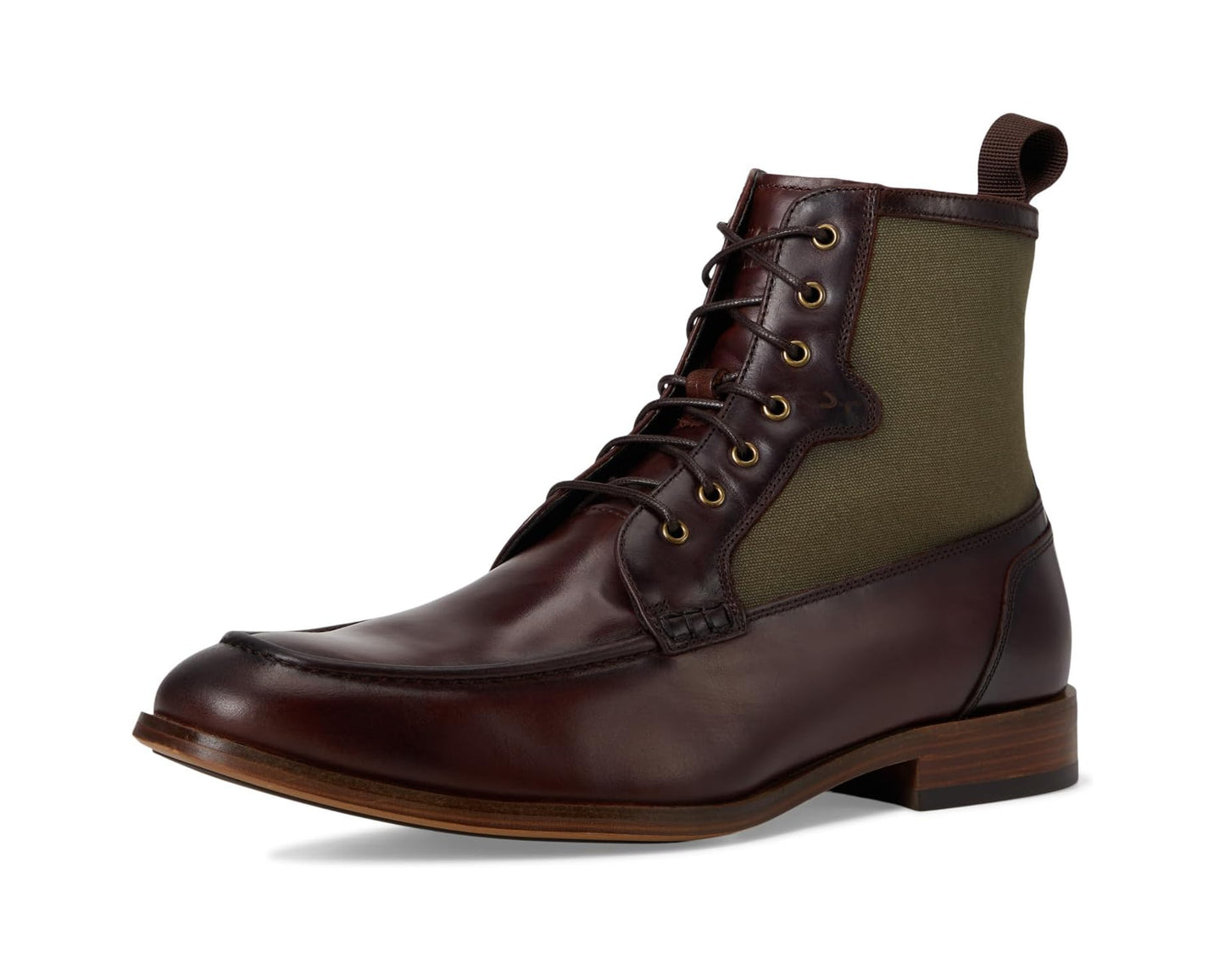 Men's Stacy Adams Brumley Moc Toe Lace-Up Boots Brown Multi
