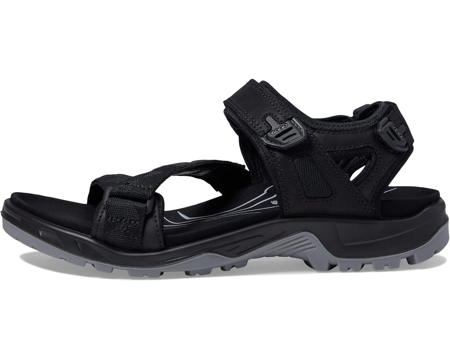 Men's ECCO Sport Yucatan Coast Sandal Black/Black