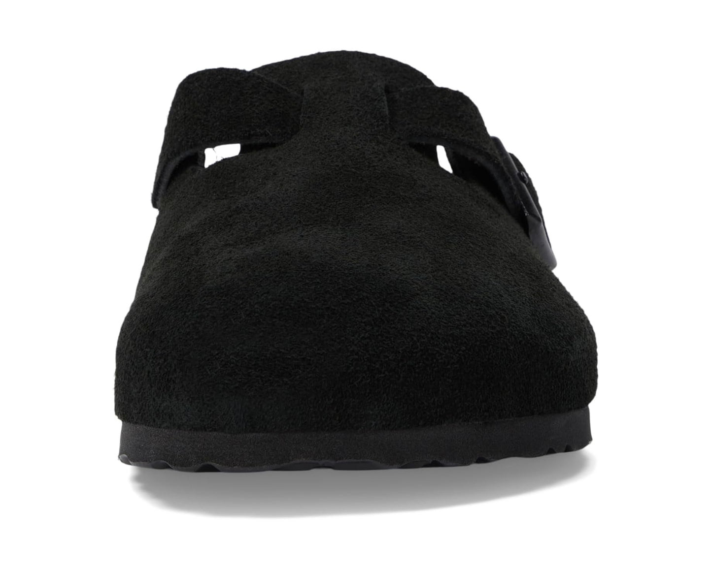 Unisex Birkenstock Boston Soft Footbed - Suede (Unisex) Black Suede