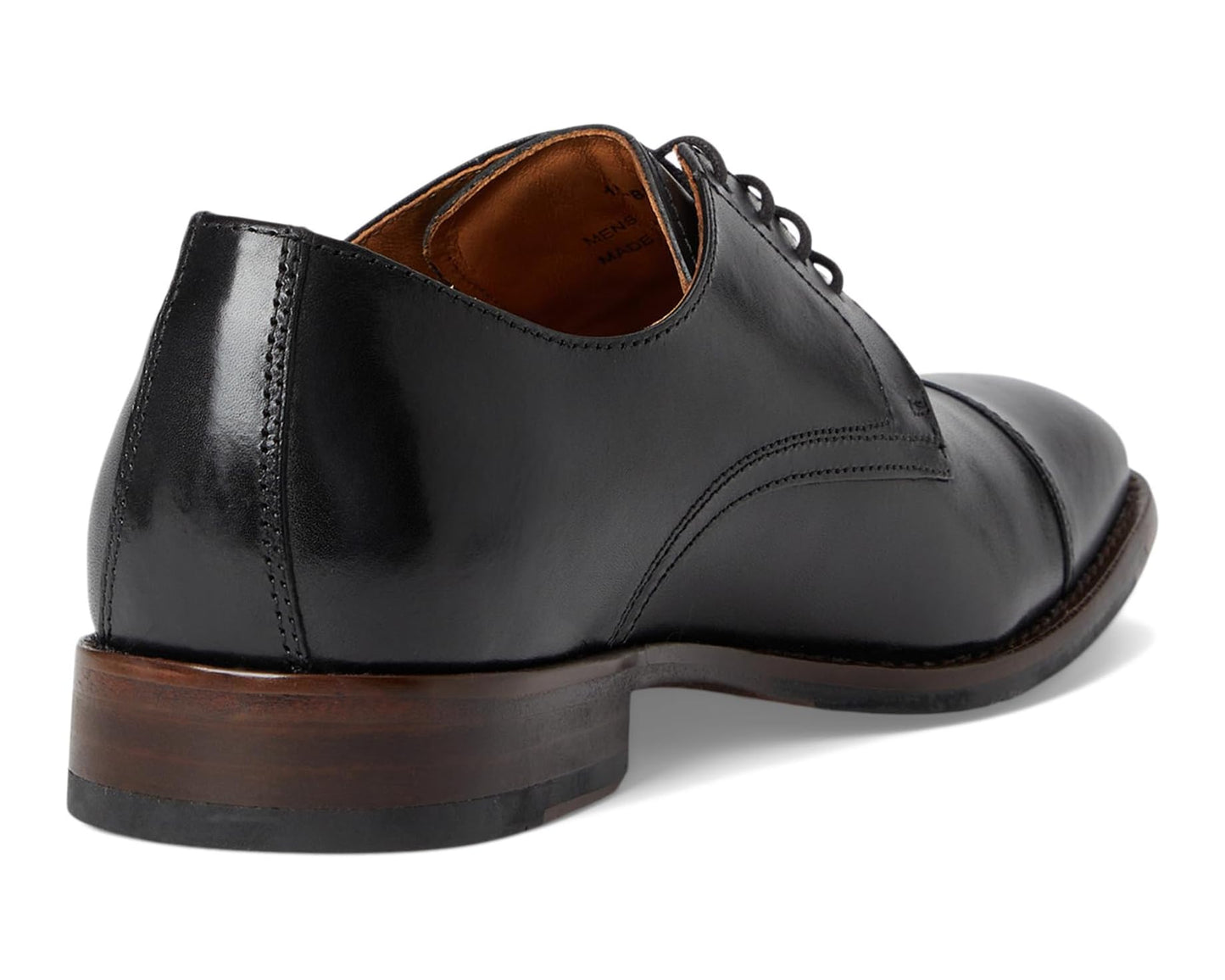 Men's Johnston & Murphy Richland Cap Toe Black Full Grain