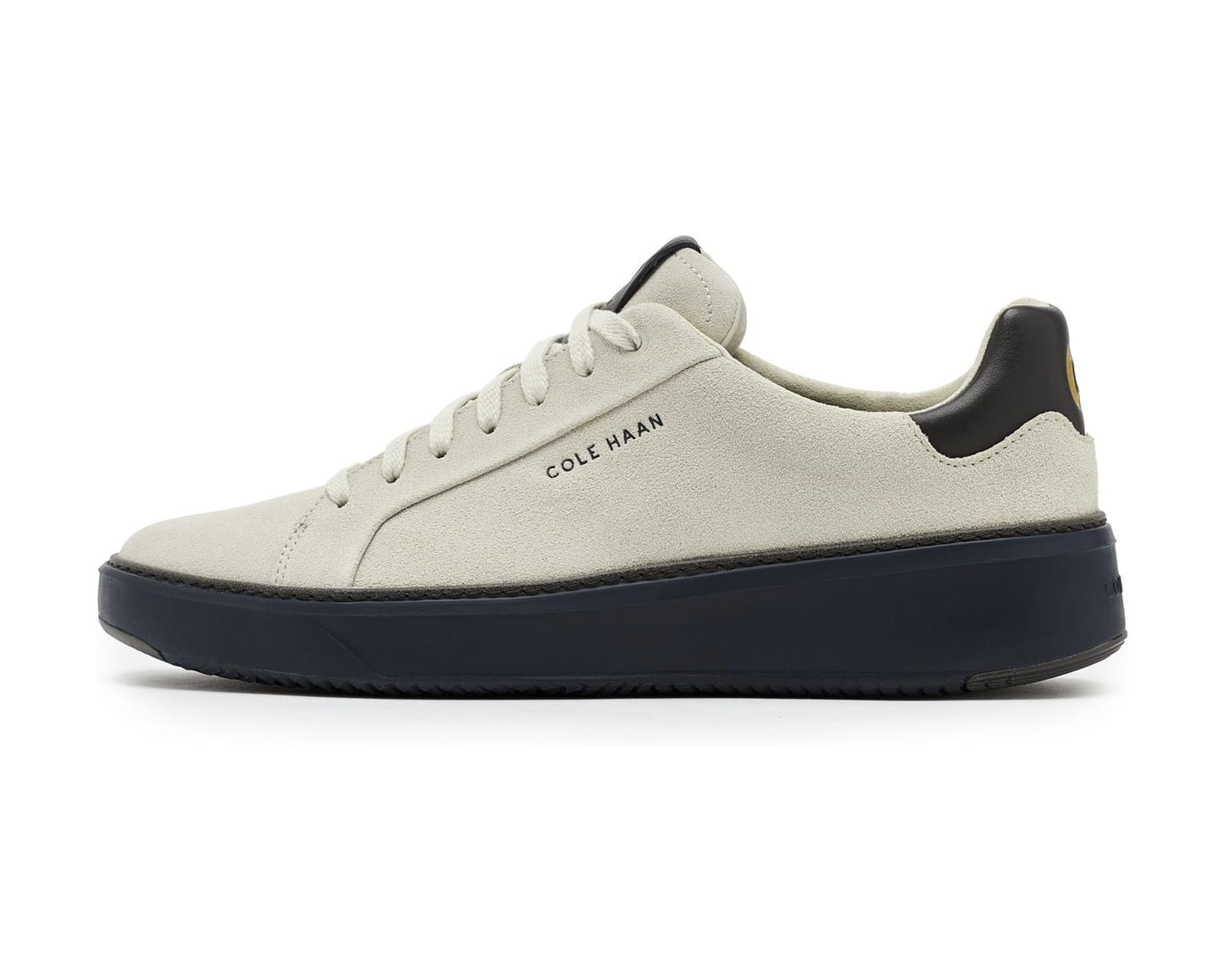 Men's Cole Haan Grandpro Topspin Sneaker Silver Birch Suede/Raven/Midnight Moon