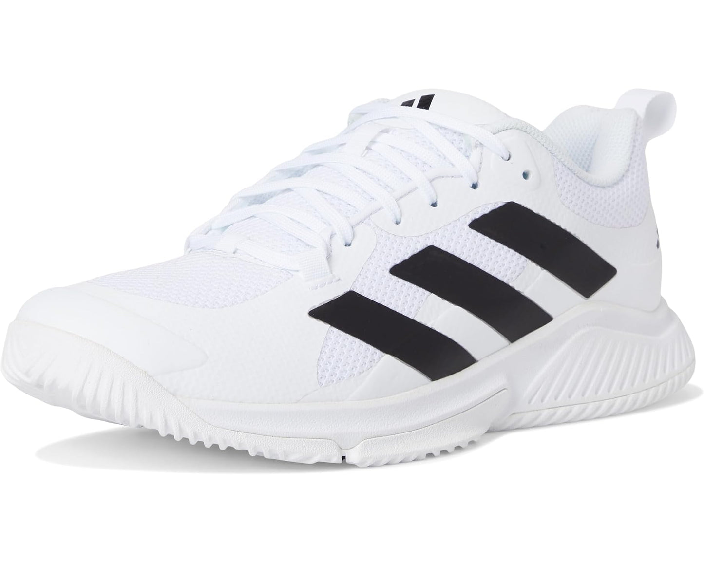 Men's adidas Court Team Bounce 2.0 Volleyball Shoes White/Black/White
