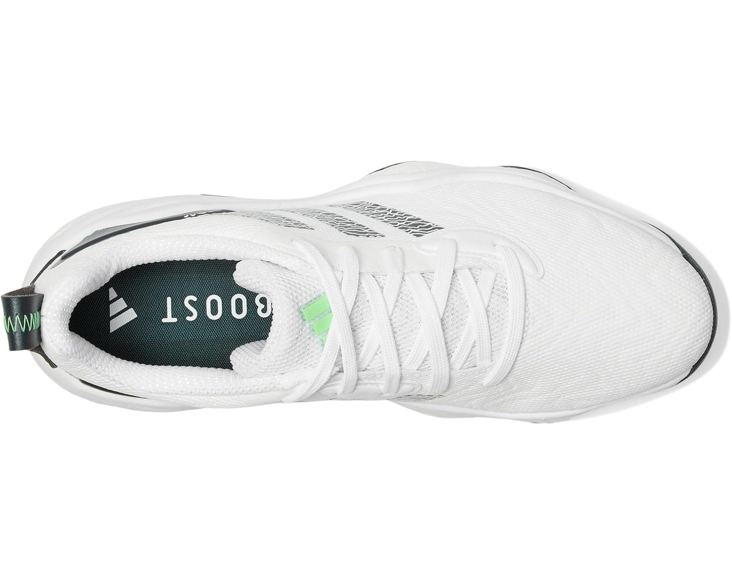 Men's adidas Golf Codechaos 25 Spikeless Golf Shoes Footwear White/Aurora Ivory/Lime Burst