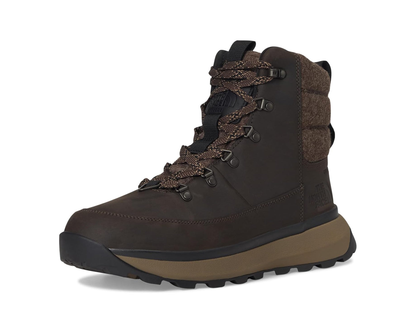 Men's The North Face Bergen Leather WP Demitasse Brown/TNF Black