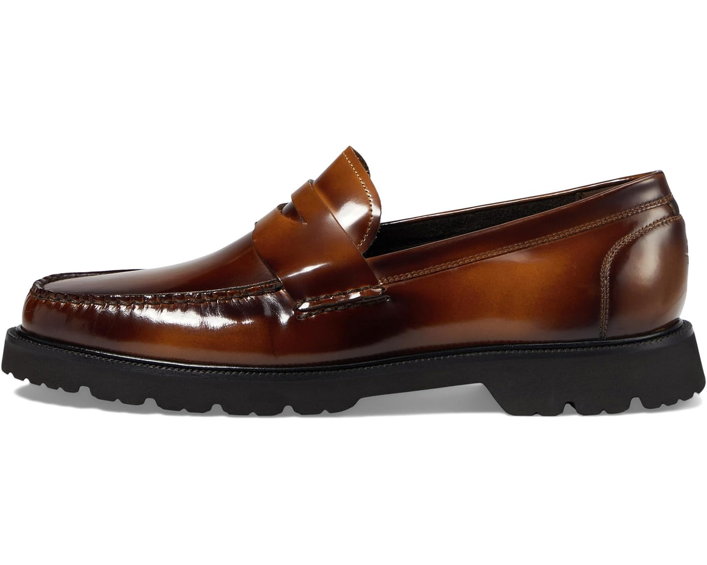 Men's Cole Haan American Classics Penny Loafers Dark Chocolate/Light Amber Brushoff/Black