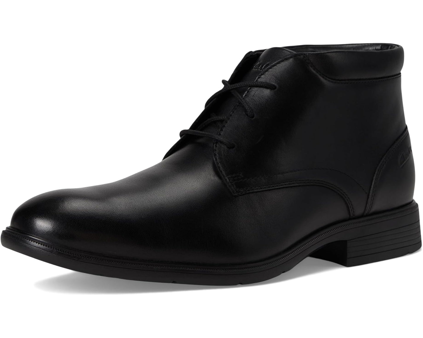 Men's Clarks Steadwell Mid Black Leather