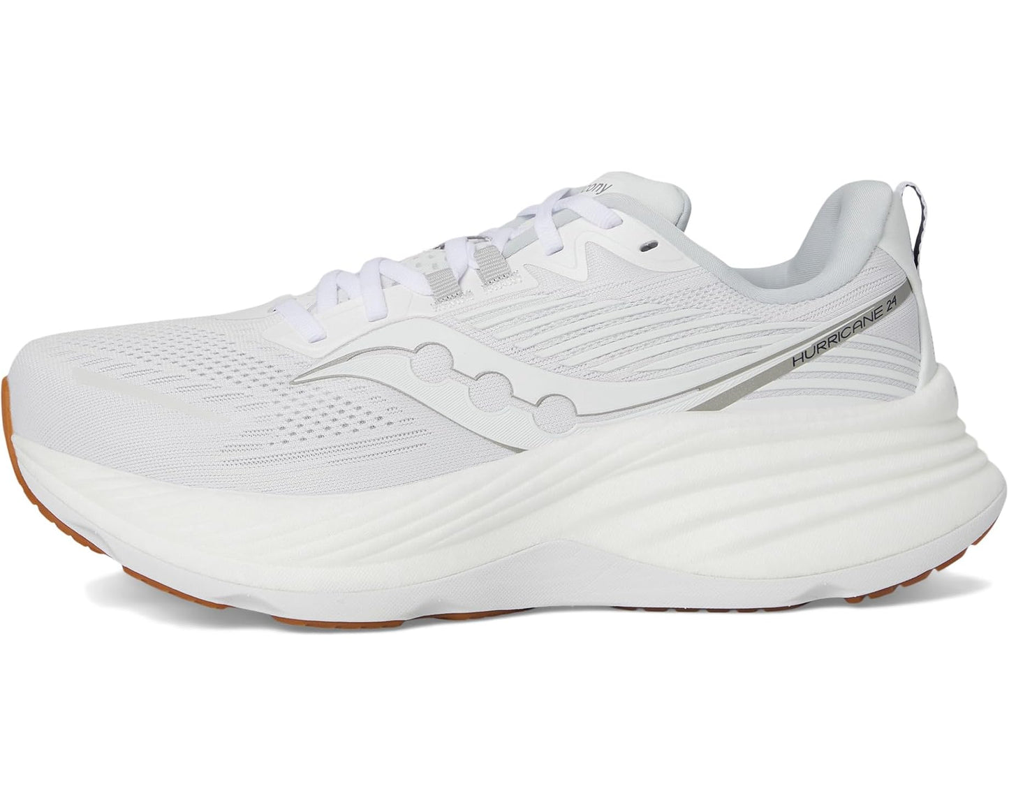 Men's Saucony Hurricane 24 White/Silver