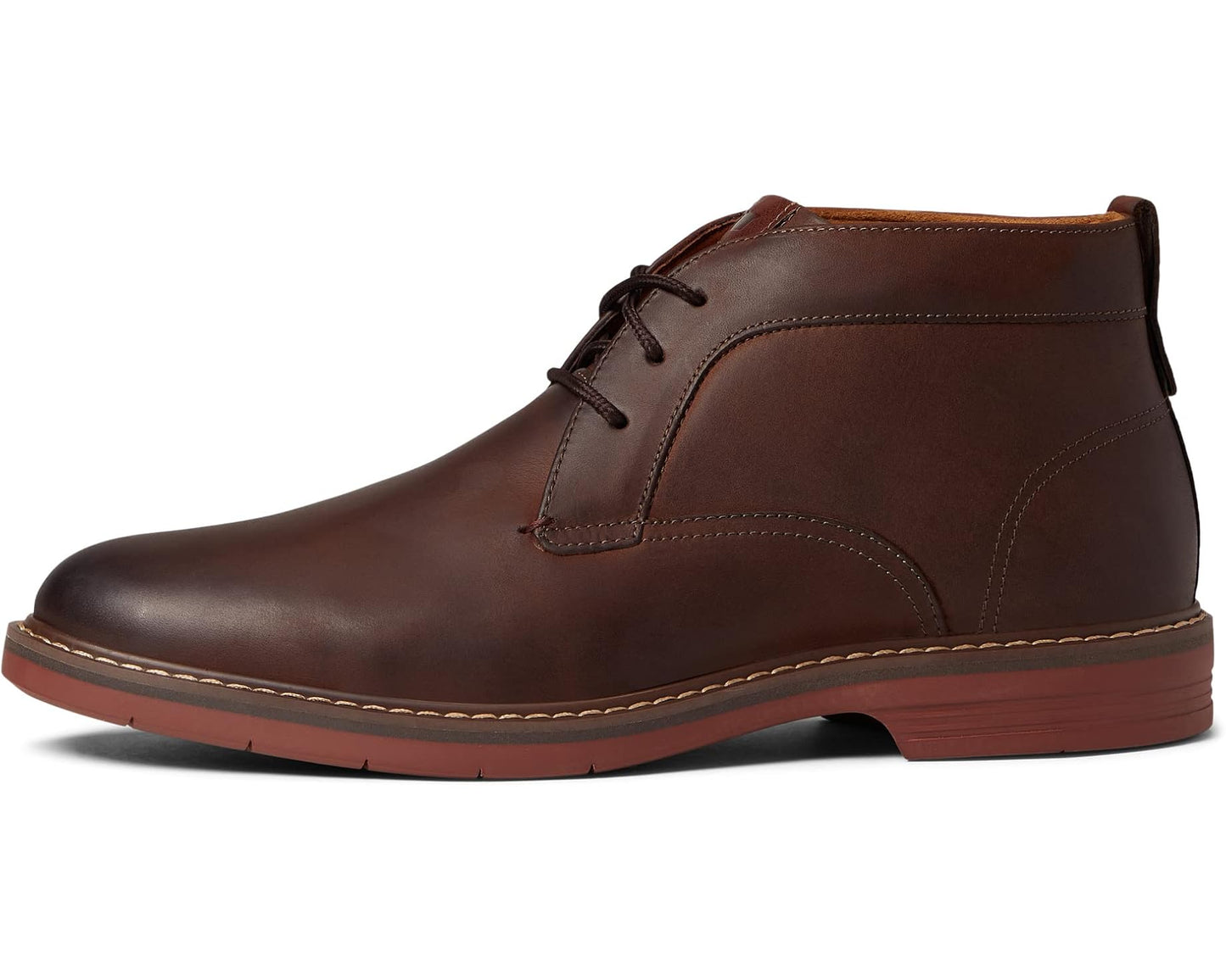 Men's Florsheim Norwalk Plain Toe Chukka Boot Brown Crazy Horse