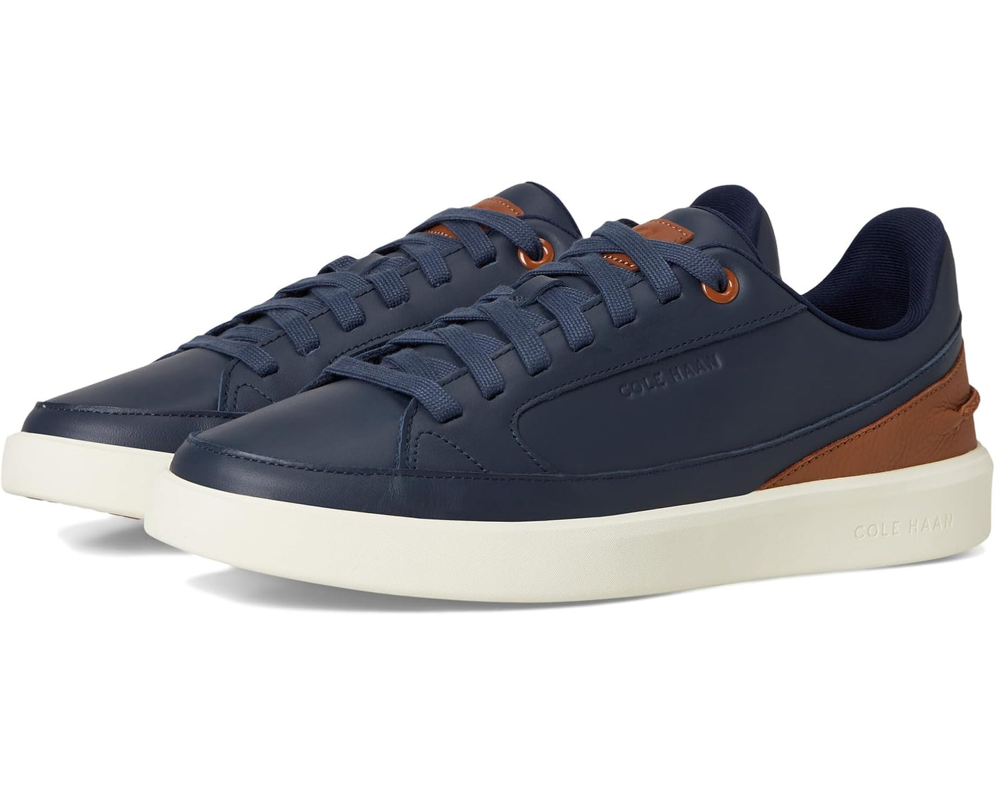 Men's Cole Haan Grand Crosscourt 20.4.7 Ls Sneakers Navy Blazer/British Tan/Ivory
