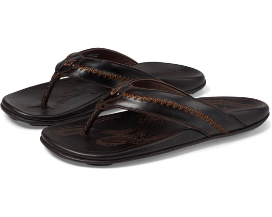 Men's OluKai Mea Ola Dark Java/Dark Java