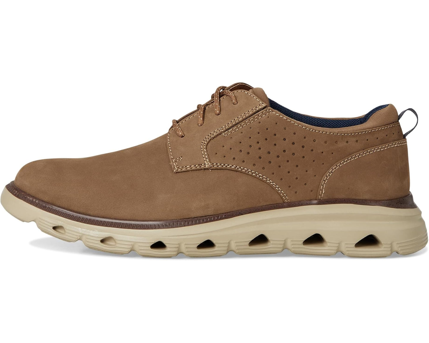 Men's Johnston & Murphy Jenkins Plain Toe Taupe Nubuck