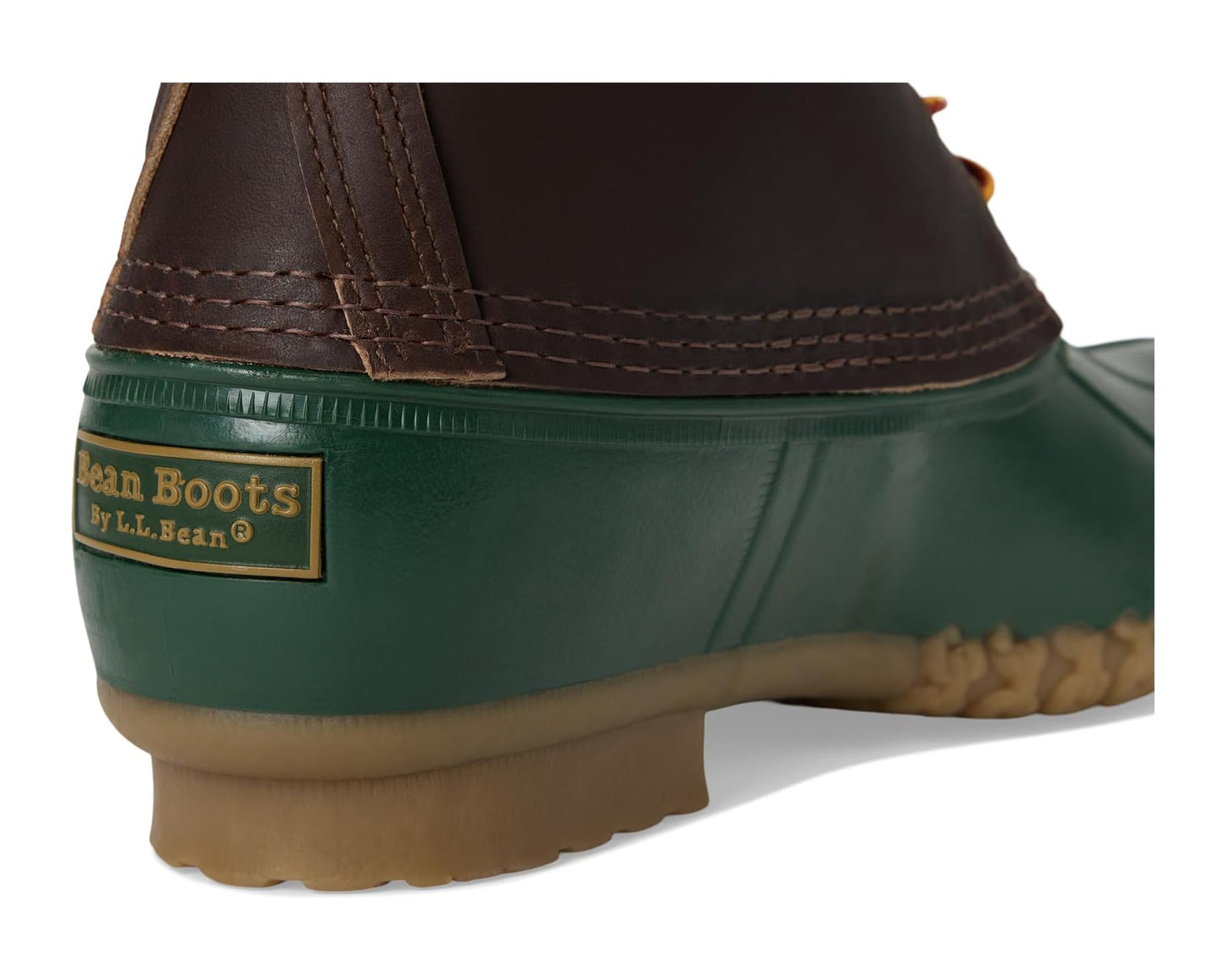 Men's L.L.Bean Bean Boot 8 1912 Deepest Brown/Forest Shade/Tan Opaque