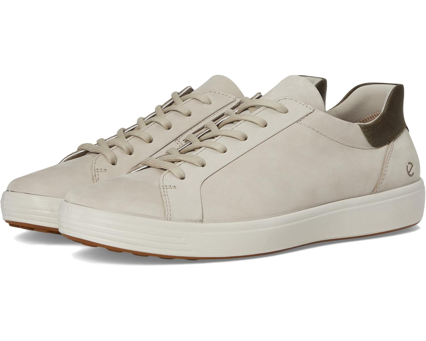 Men's ECCO Soft 7 Easy Slip Sneakers Pure Cashmere/Tarmac