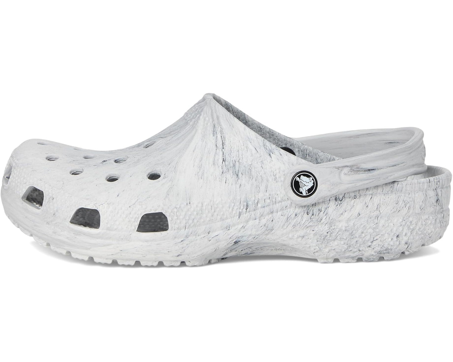 Unisex Crocs Classic Marbled Tie-Dye Clog Grey Swirl