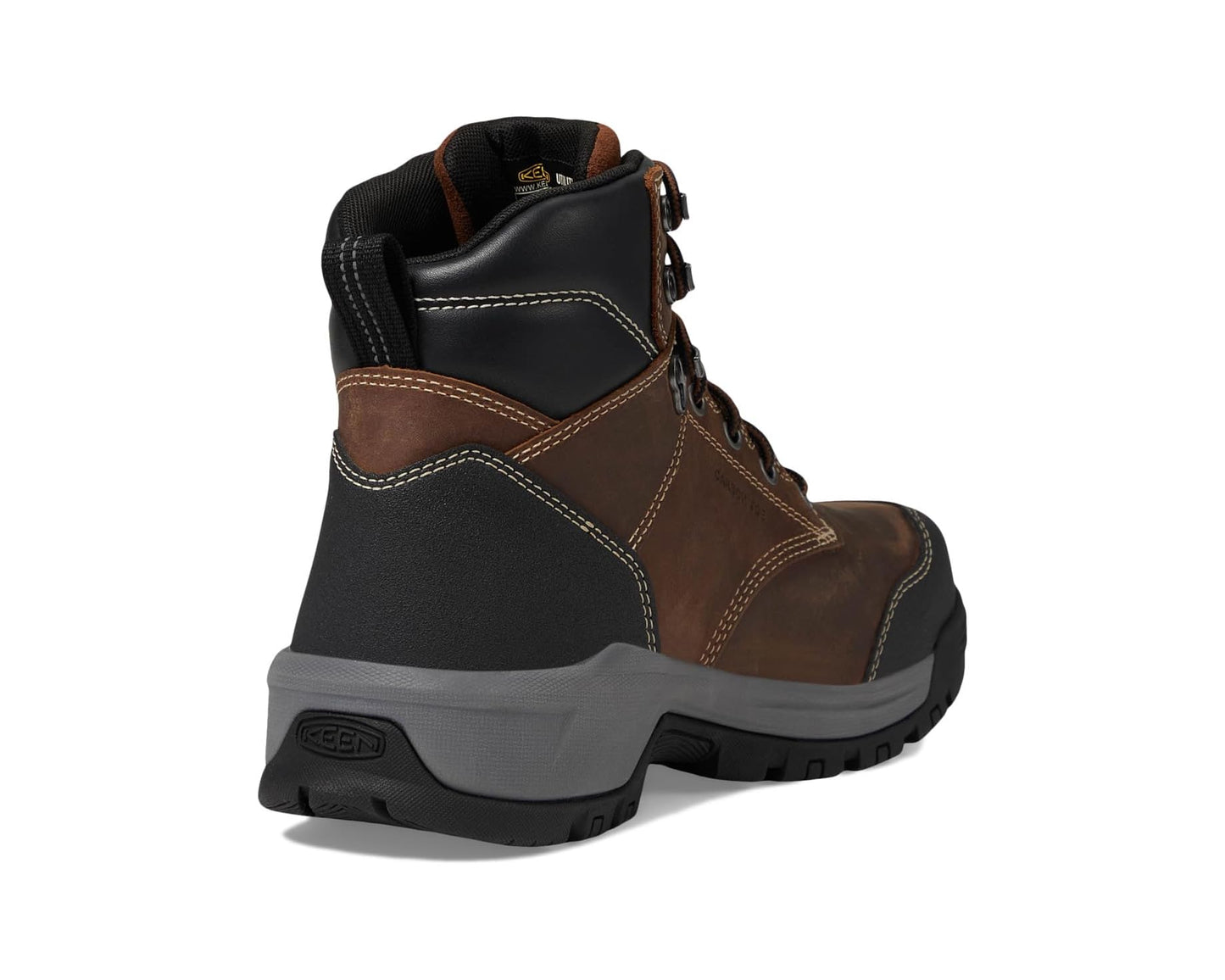 Men's KEEN Utility Evanston 6” Composite Toe Waterproof Internal Met Guard Bison/Black
