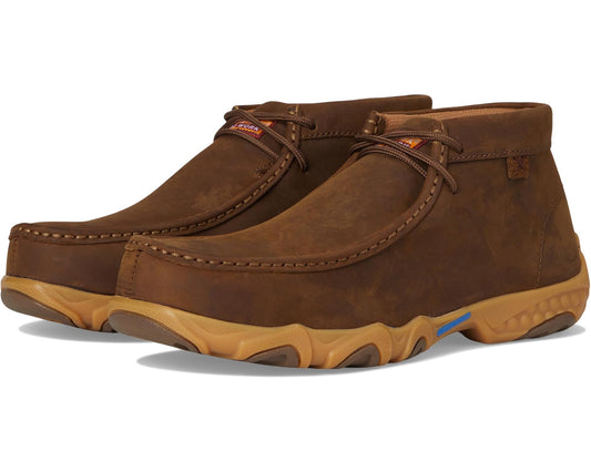 Men's Twisted X Work Work Chukka Driving Moc Distressed Saddle