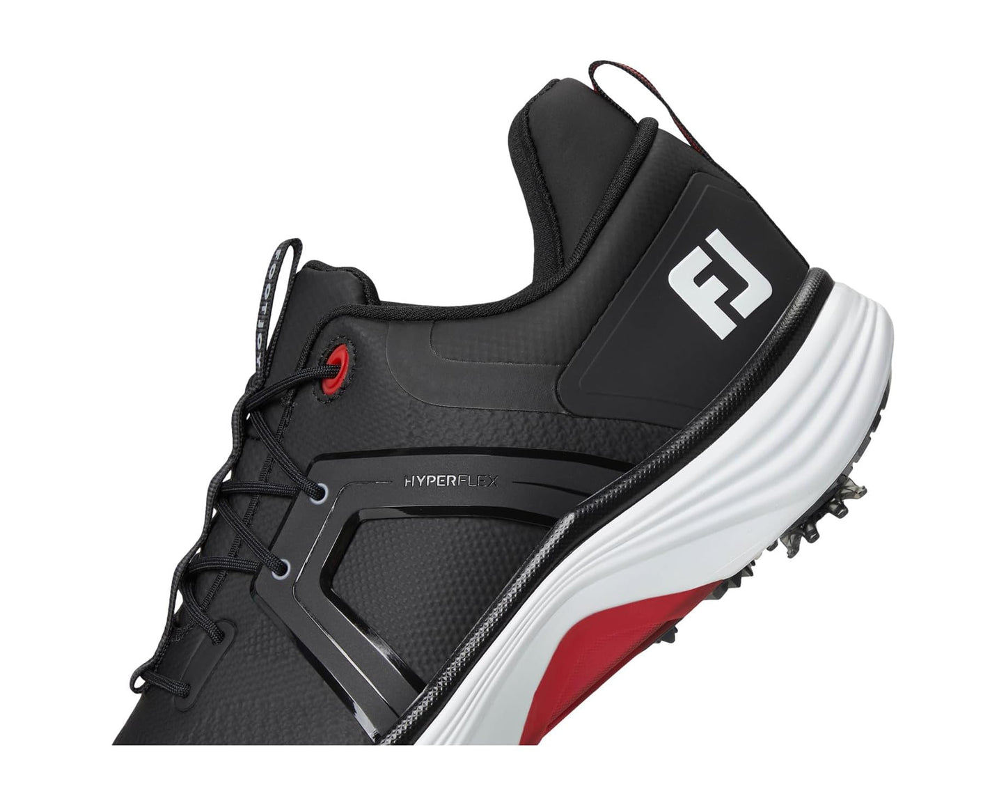 Men's FootJoy HyperFlex Golf Shoes Black/White/Red
