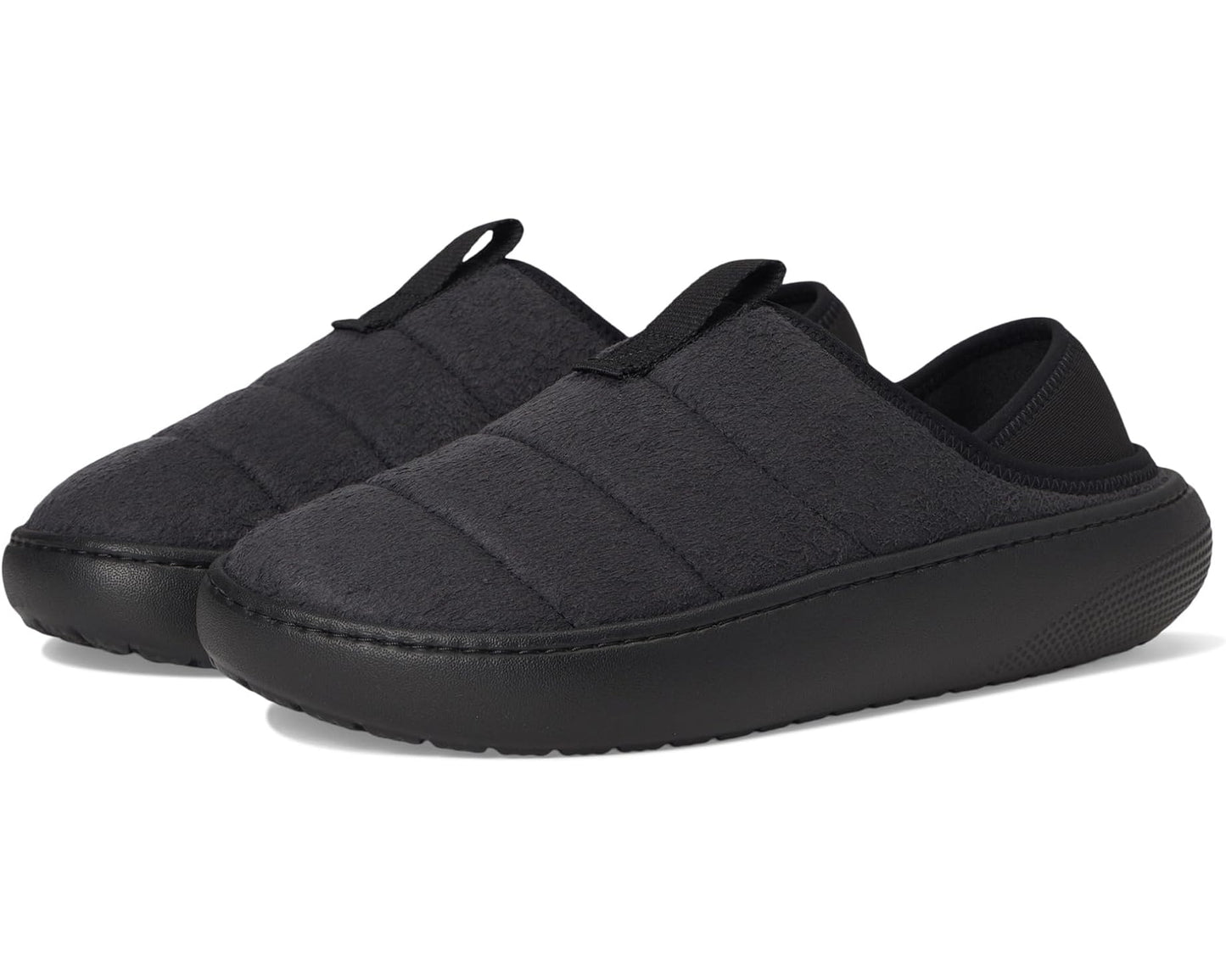 Unisex Crocs Classic Puff Moc Black Suede