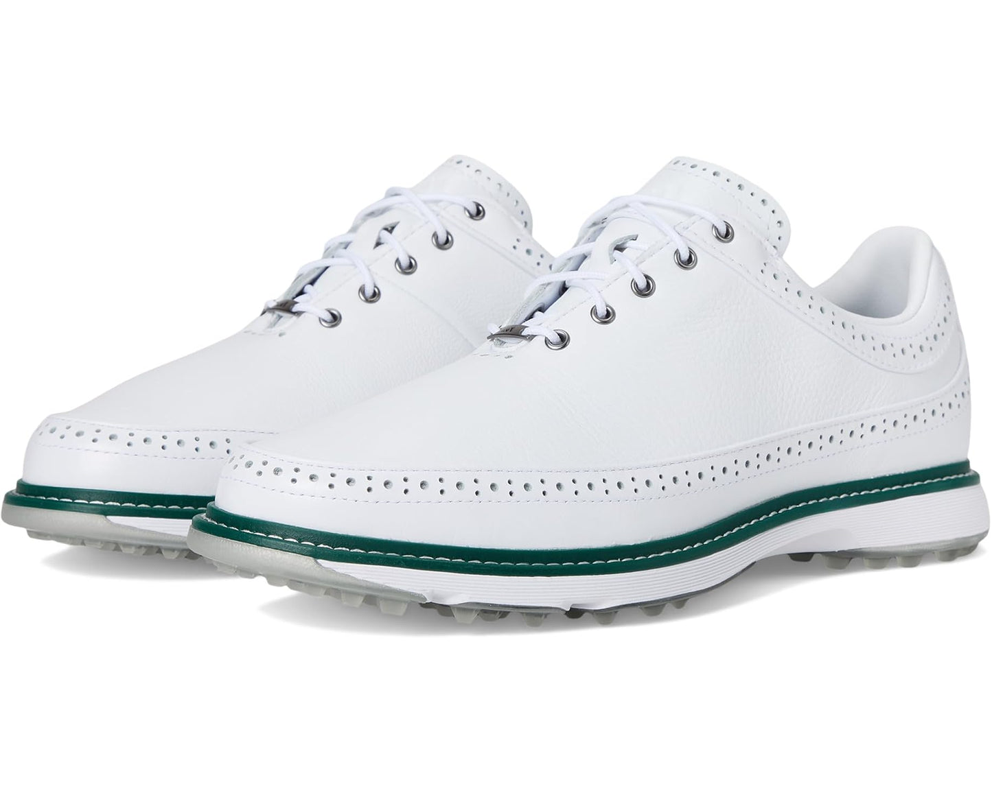 Unisex adidas Golf MC80 Spikeless Golf Shoes Footwear White/Silvermet/Collgreen