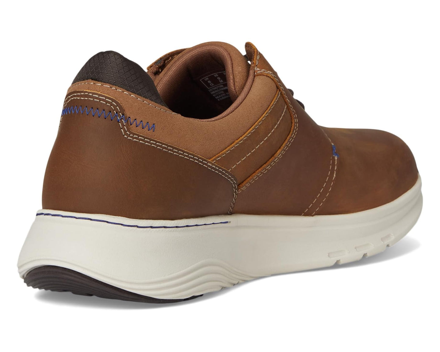 Men's Clarks Motion Trek Plain Toe Dark Tan Leather