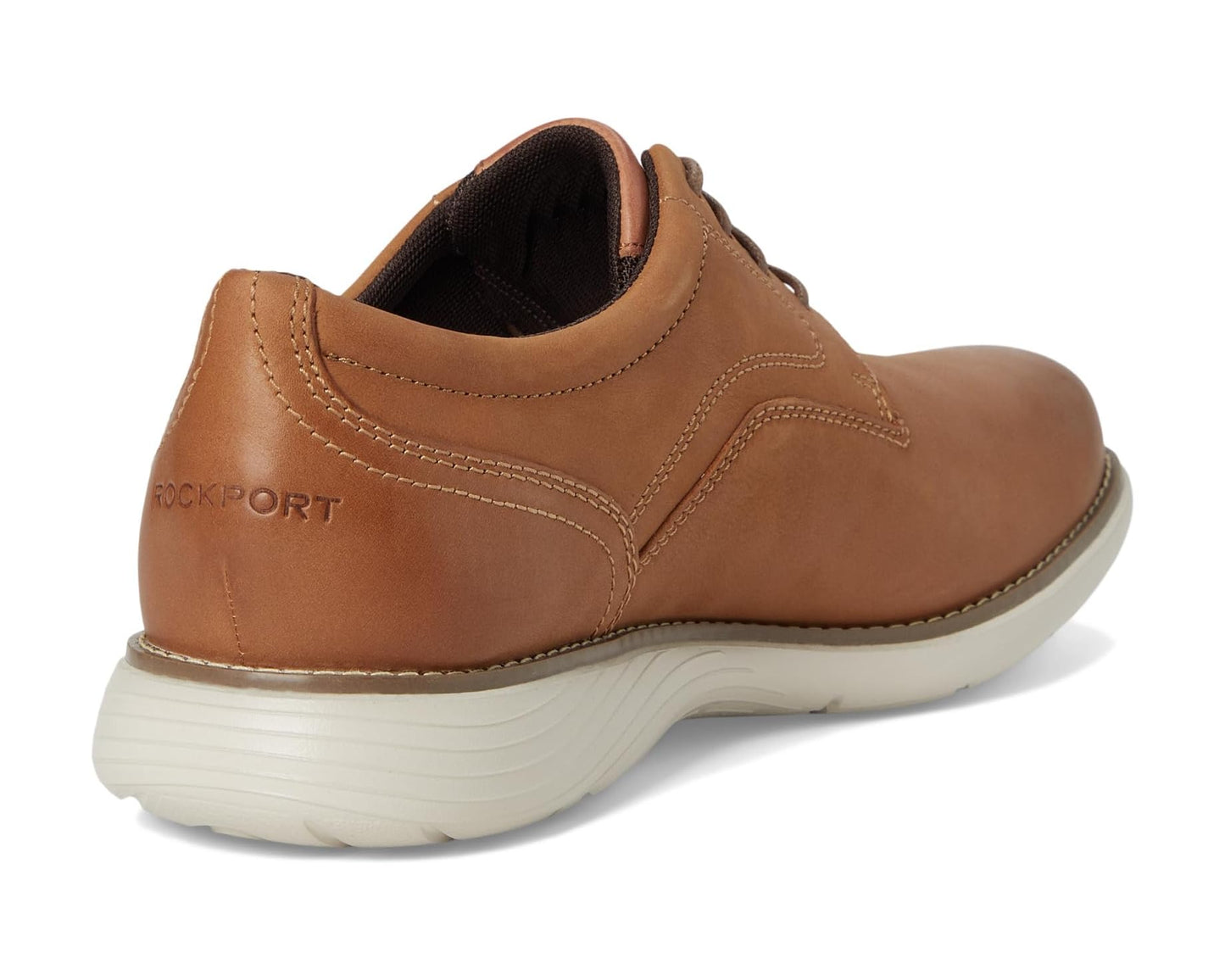 Men's Rockport Garett Plain Toe Caramel Leather