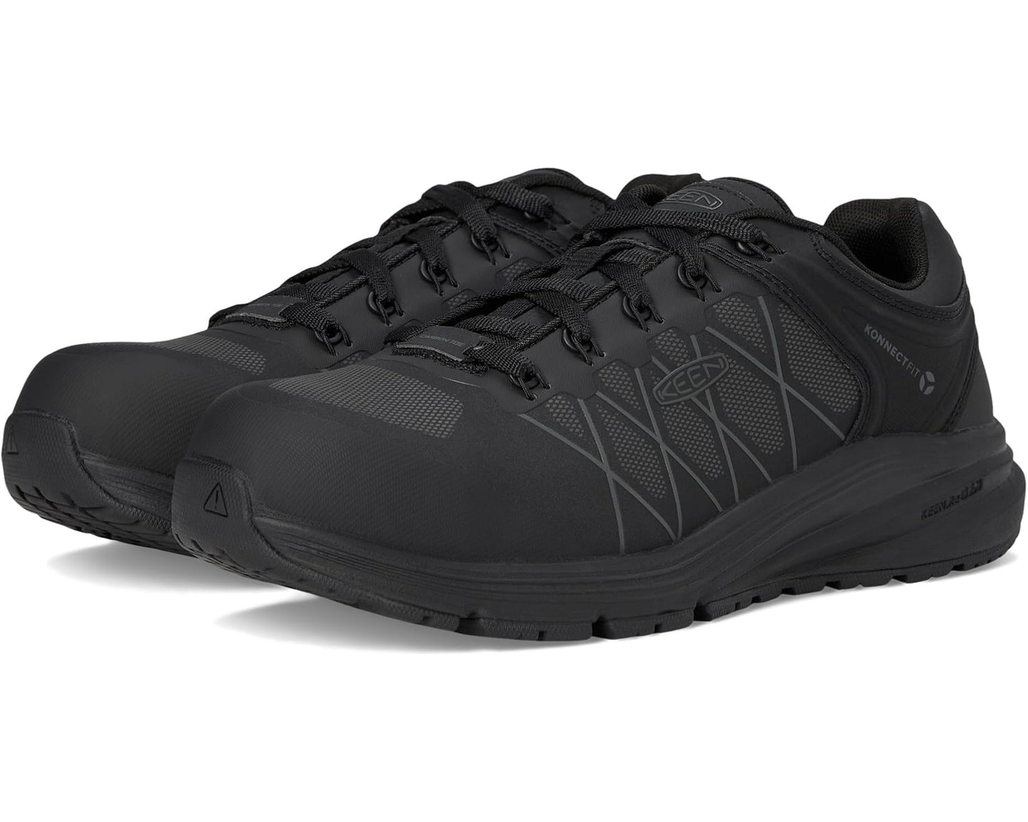 Men's KEEN Utility Vista Energy XT Work Sneaker Internal Met Guard (Carbon Toe) Black/Magnet