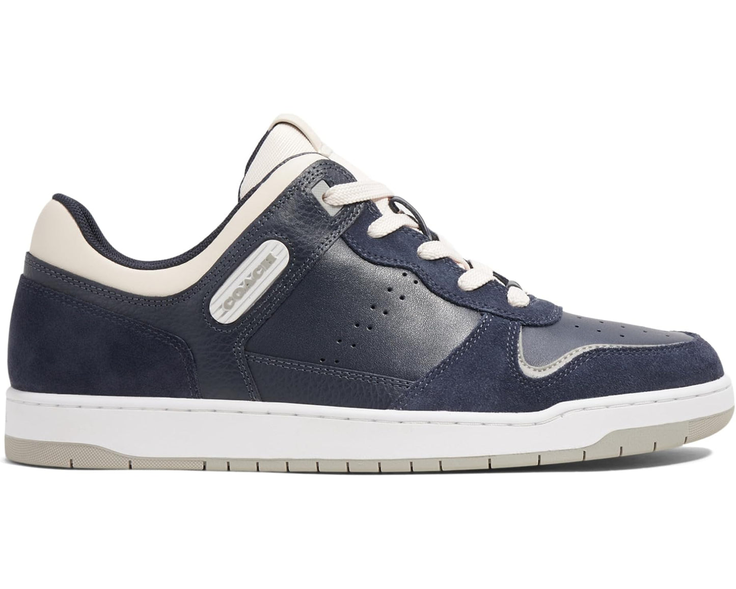 Men's COACH C201 Mixed Material Sneaker Midnight Navy