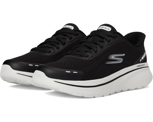 Men's SKECHERS Performance Go Walk Arch Fit N-joy Nobend Hands Free Slip-in Black/White