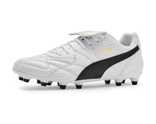 Men's PUMA King Top Firm, Artificial Ground Soccer Cleats White/Black