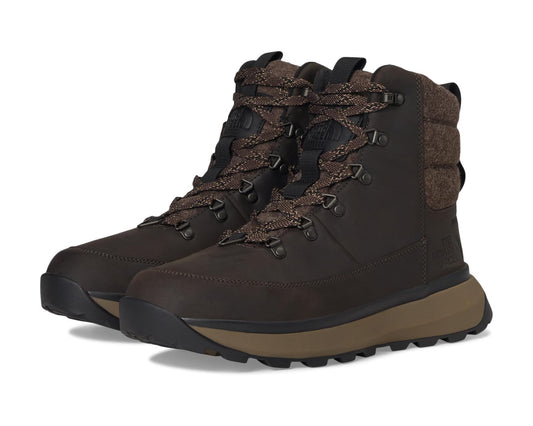 Men's The North Face Bergen Leather WP Demitasse Brown/TNF Black