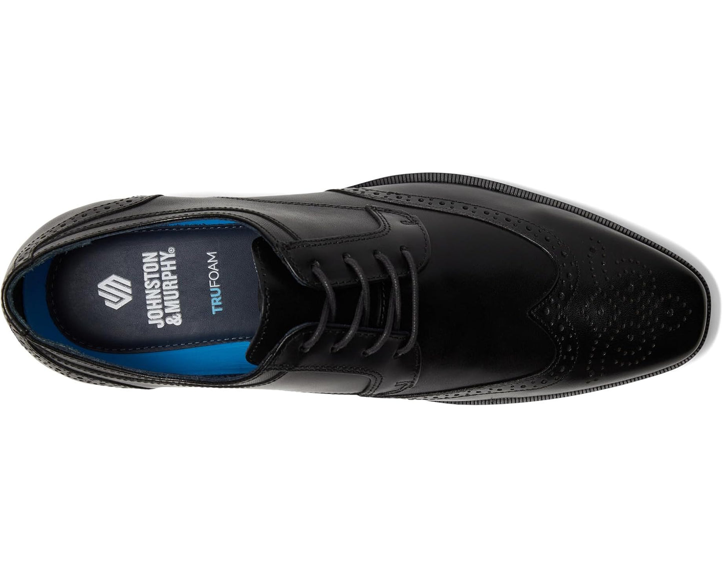 Men's Johnston & Murphy Gibbons Wingtip Black Full Grain