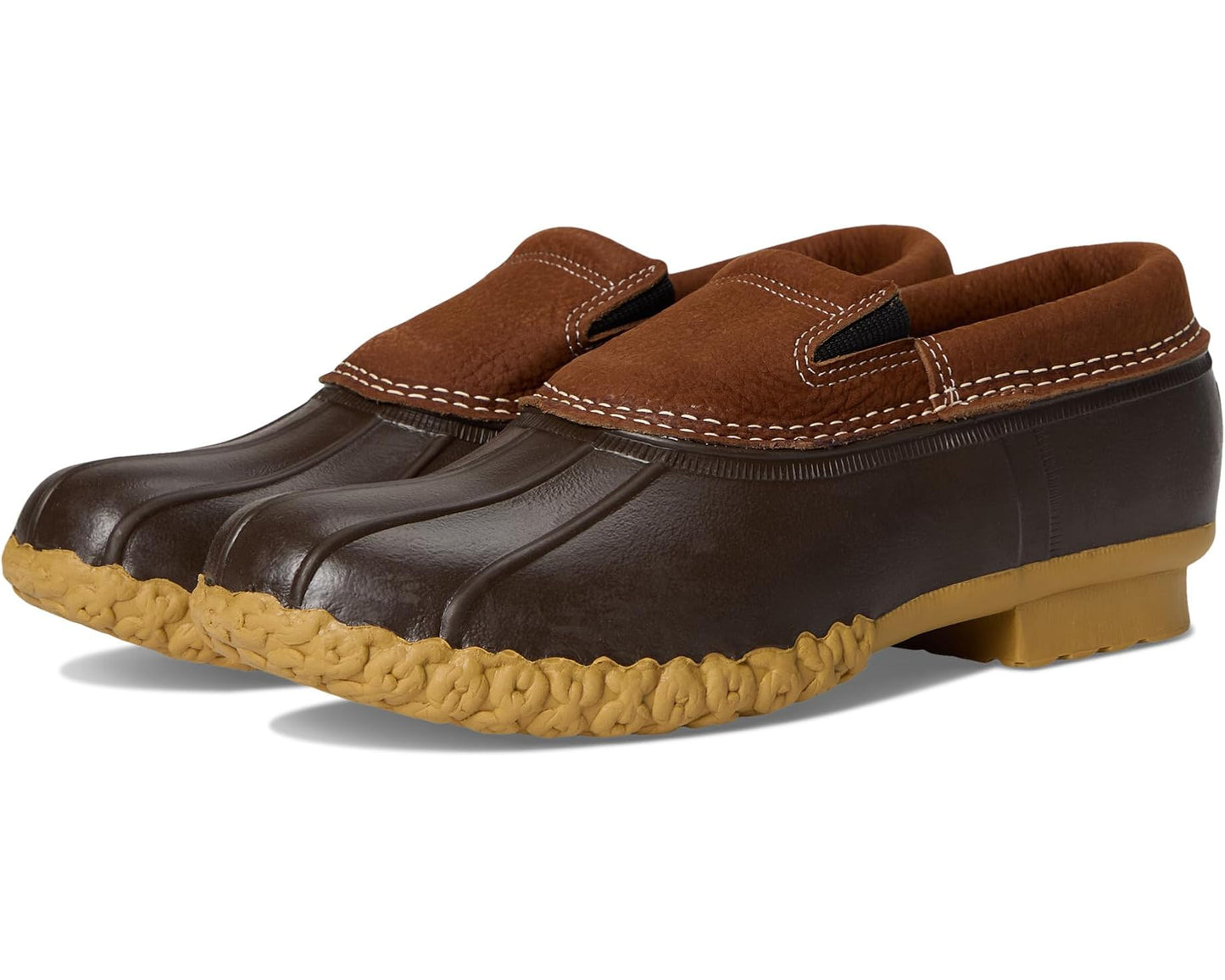 Men's L.L.Bean Rubber Moc Slip-On Allspice/Bean Boot Brown/Gum