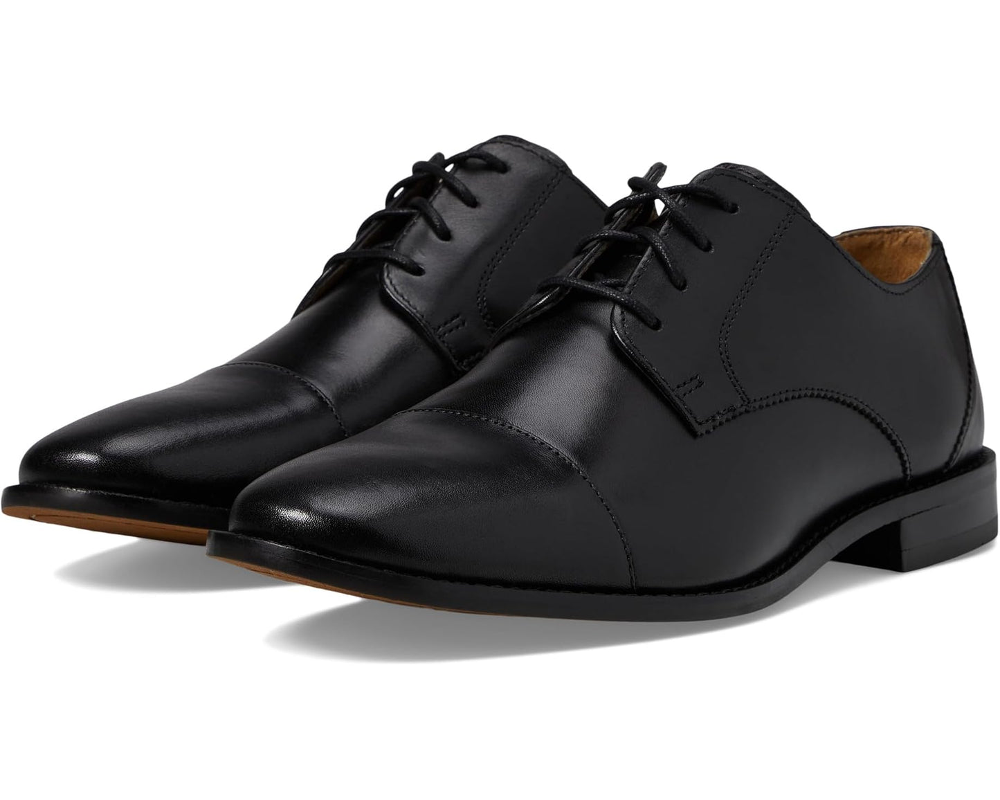 Men's Florsheim Montinaro Cap Toe Oxford Black Smooth