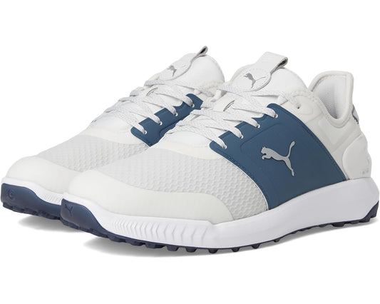 Men's PUMA Golf Ignite Elevate Golf Shoes Feather Gray/Evening Sky/Puma White