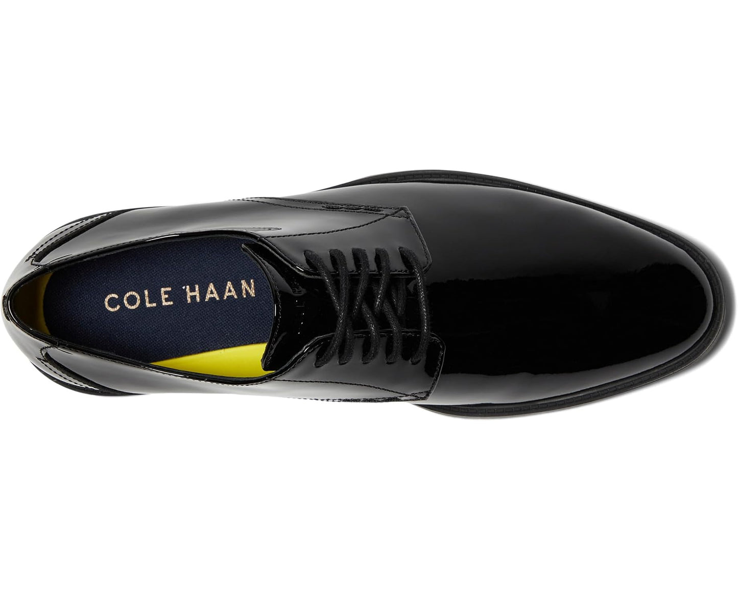 Men's Cole Haan Hawthorne Plain Oxford Black Patent/Black