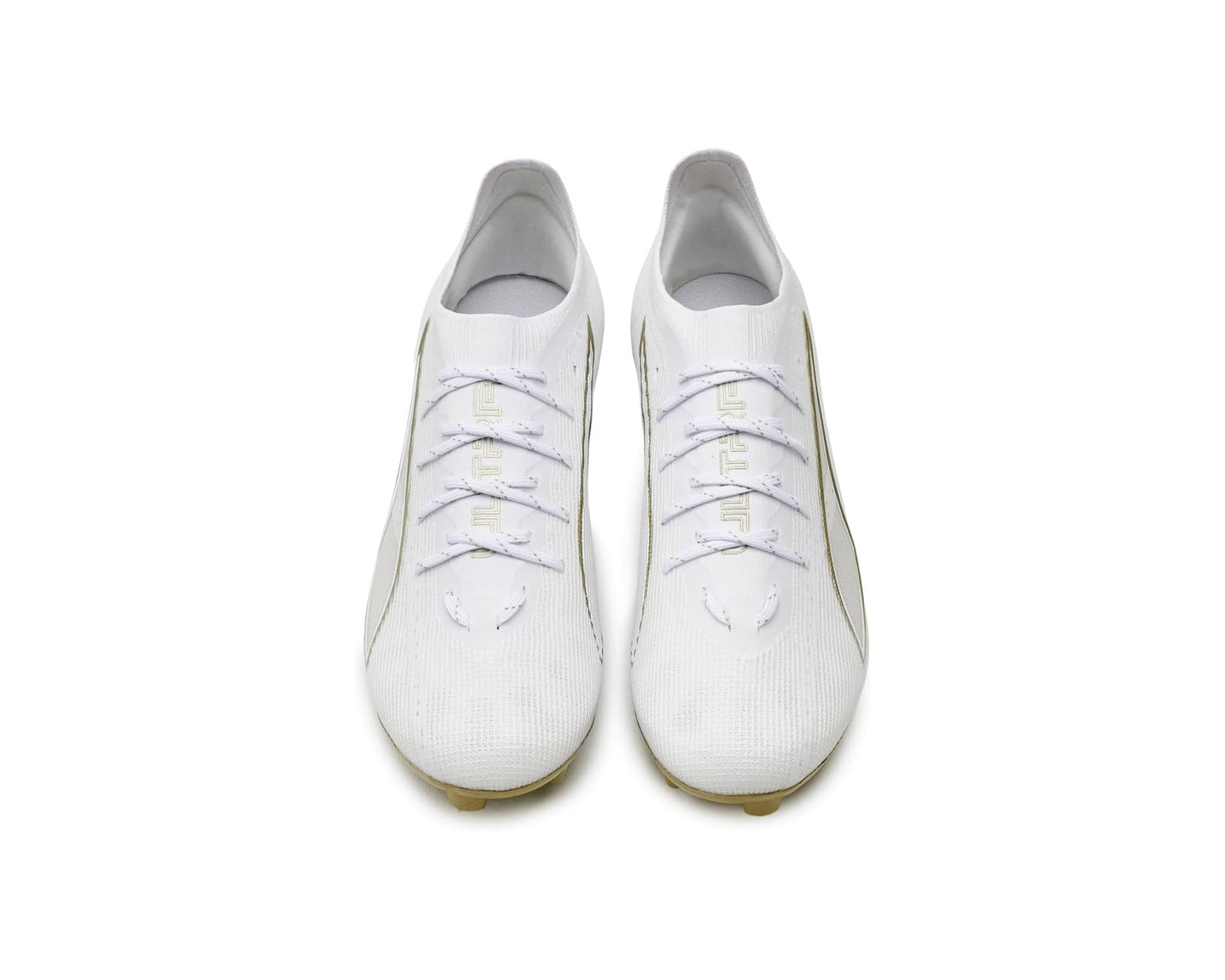 Men's PUMA Ultra 6 Pro Firm, Artificial Ground Soccer Cleats White/Metallic Gold/Black