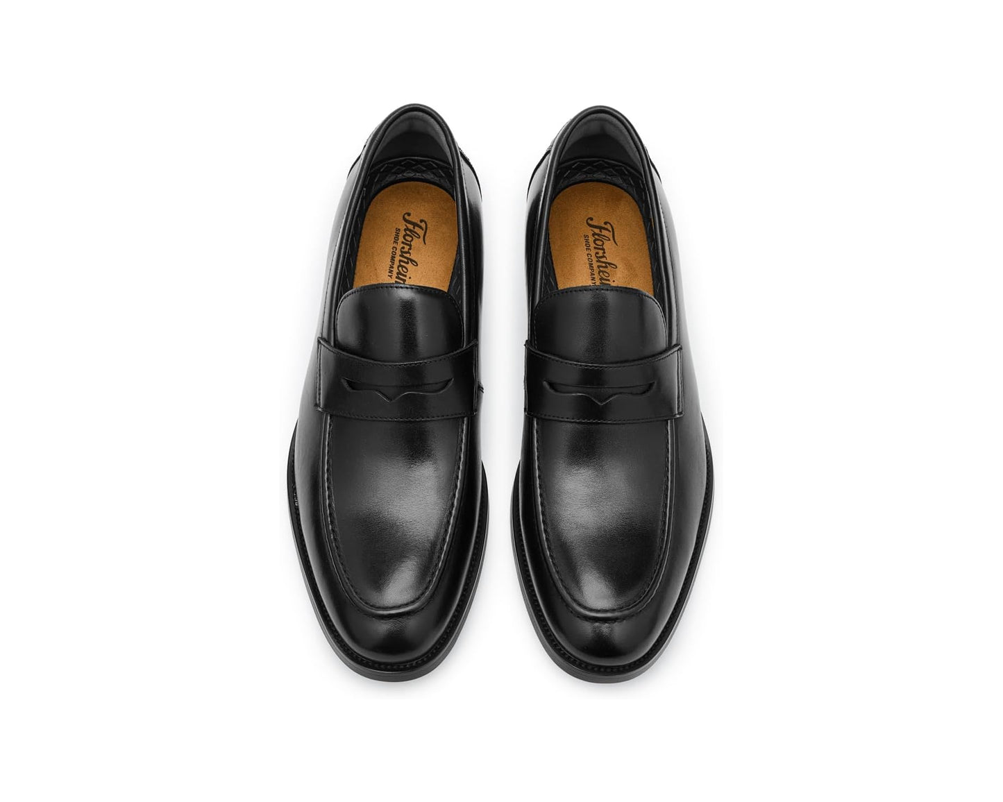 Men's Florsheim Rucci Moc Toe Penny Loafer Black/Black
