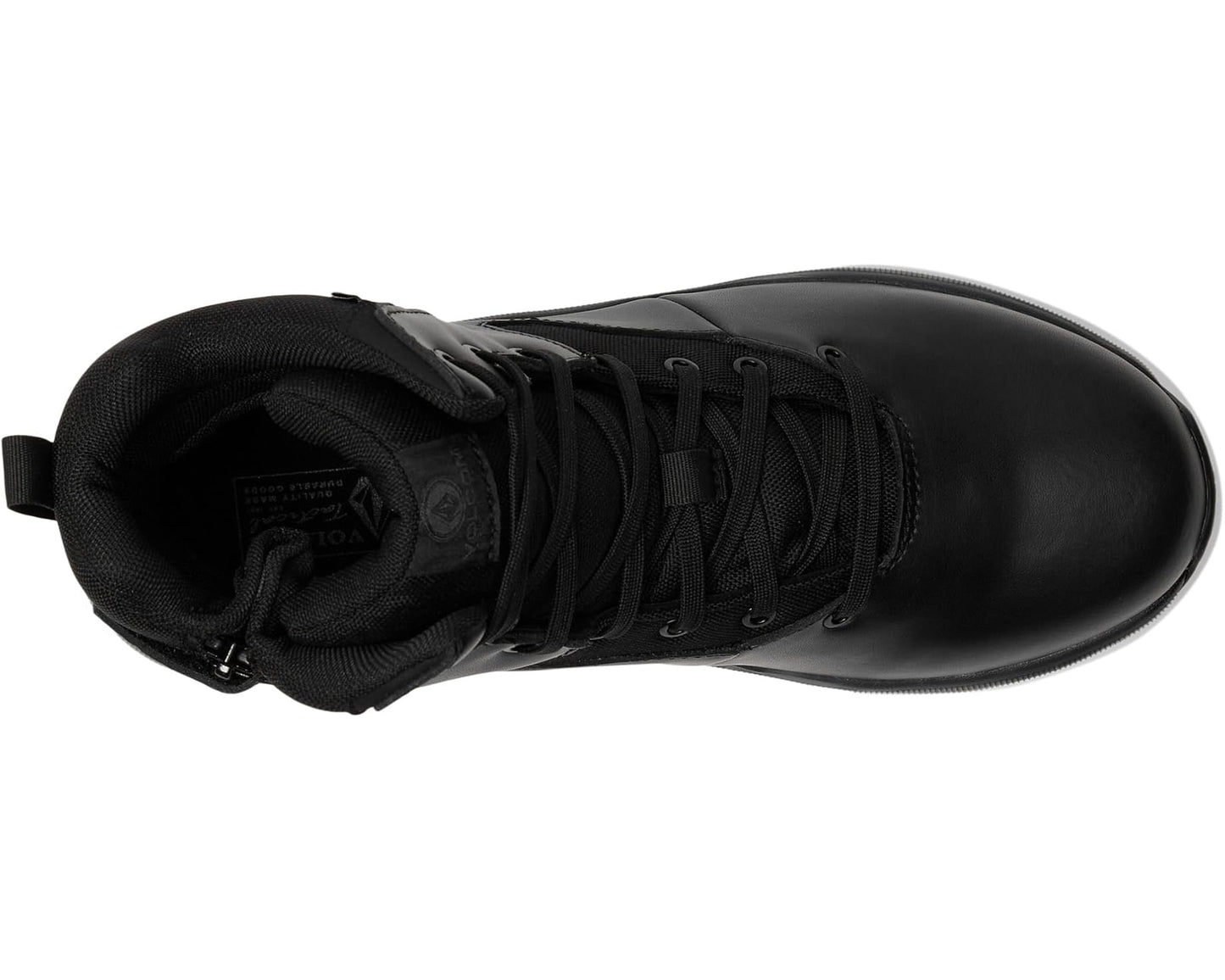 Men's Volcom Street Shield 6 Tactical Waterproof Boots with Side Zipper Black