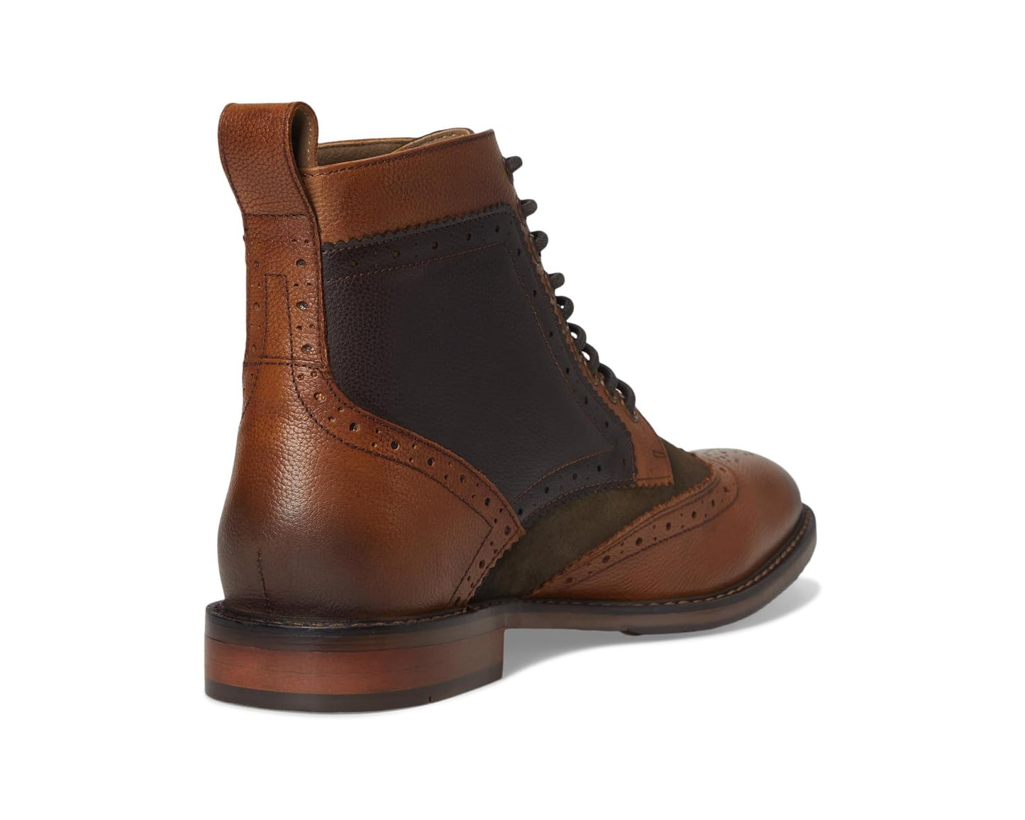 Men's Stacy Adams Finnegan Wing Tip Boot Olive Multi