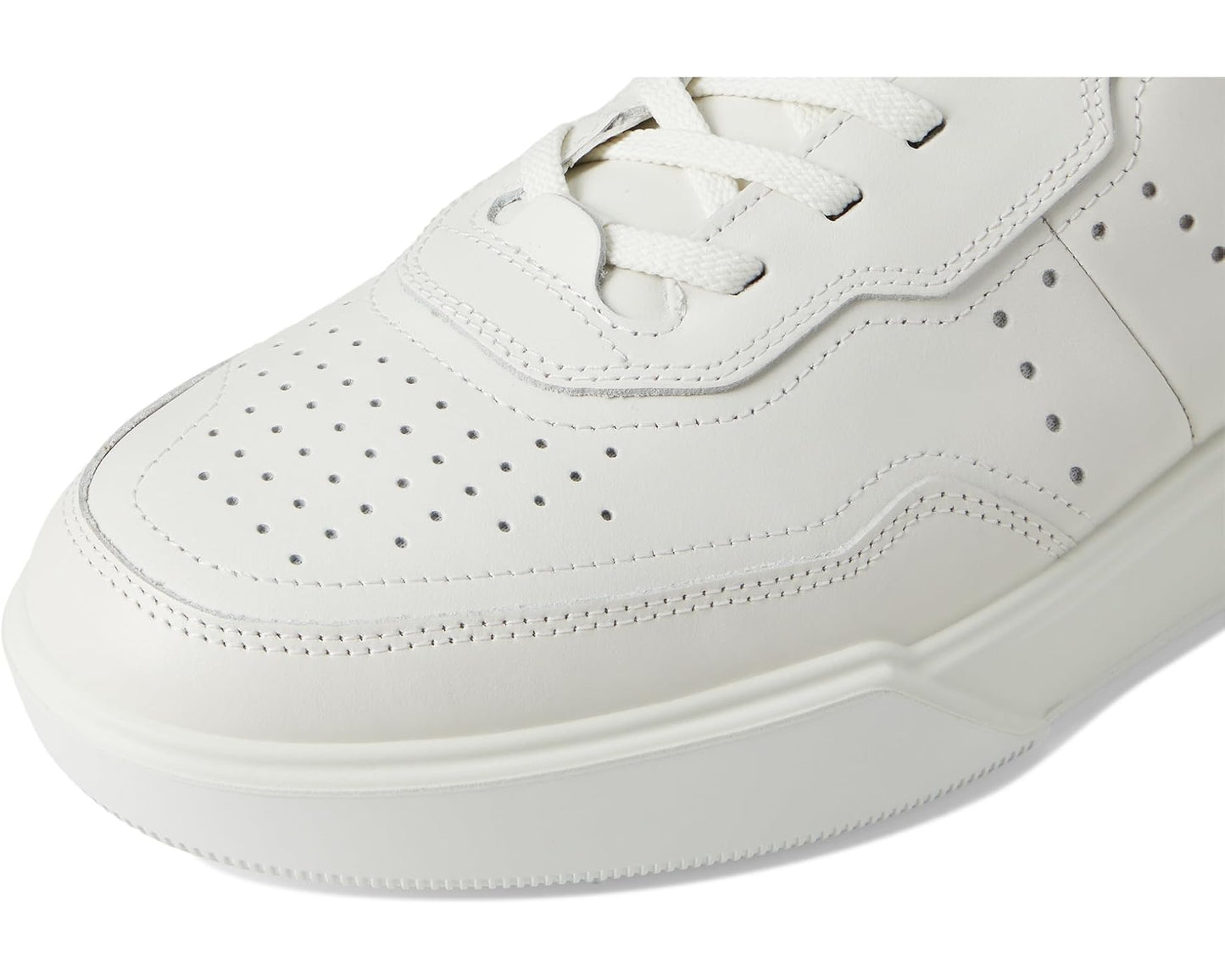 Men's ECCO Street Court Lace Sneaker White/Shadow White