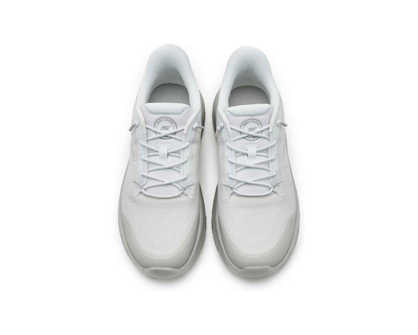 Men's SKECHERS Performance Go Walk Max Cushioning Hyper Burst Zoltar Hands Free Slip-in White/Gray