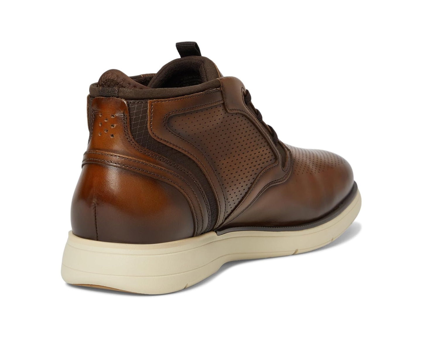 Men's Stacy Adams Eastmont Elastic Lace Boots Cognac