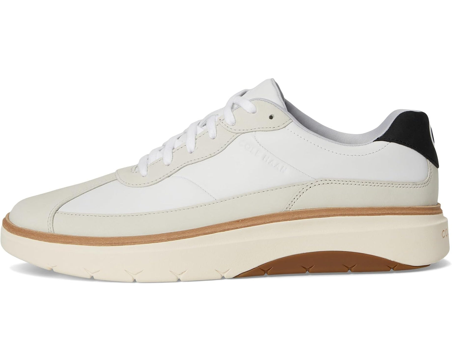Men's Cole Haan Grandpro Featherarc Bike Toe Sneakers Optic White/Ivory/Black