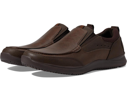 Men's Nunn Bush Conway Casual Slip-On Dark Brown