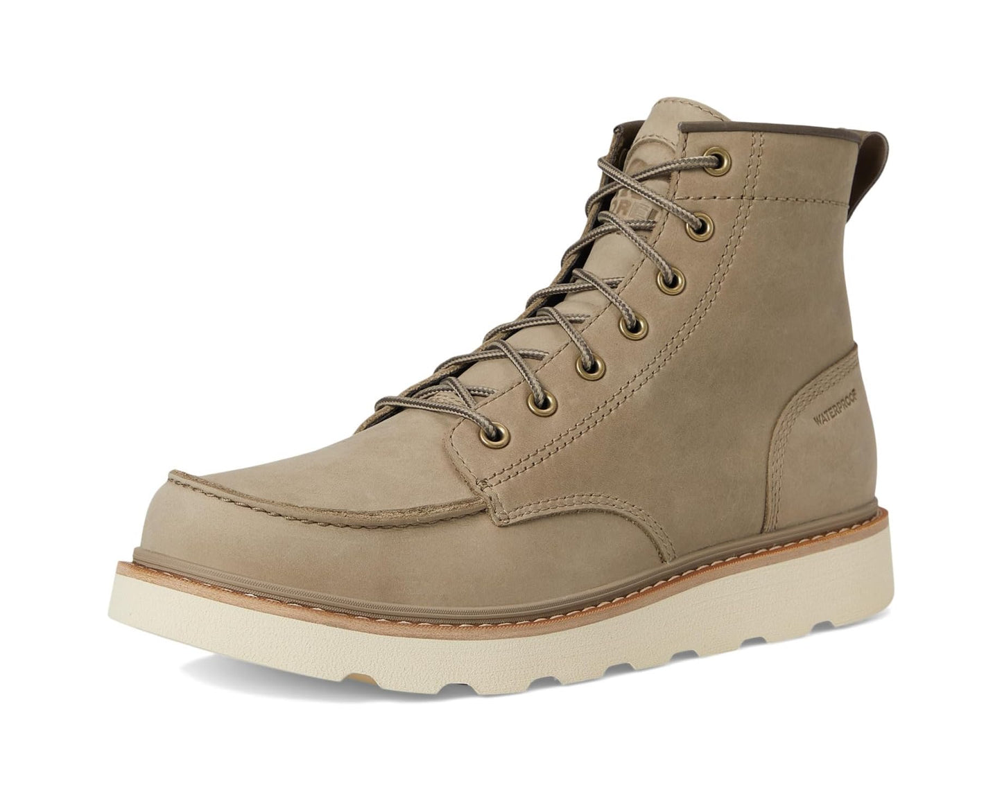 Men's SOREL Slabtown 62' Moc Waterproof Khaki II/Bleached Ceramic
