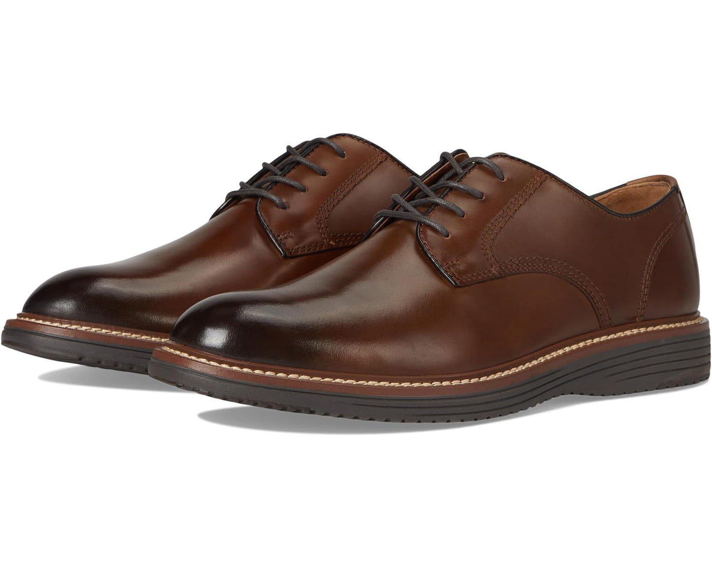 Men's Johnston & Murphy Upton Plain Toe Tan Full Grain 1